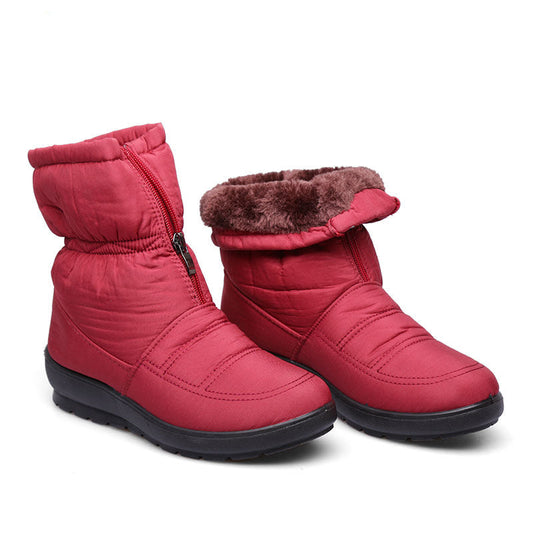 Bequeme wasserdichte flache Winter-Stiefeletten für Damen | Ideal für Alle Jahreszeiten