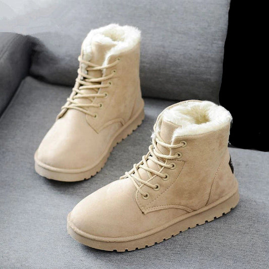 Lässige Winterstiefeletten für Damen mit Wollfutter | Perfekt für Alle Jahreszeiten
