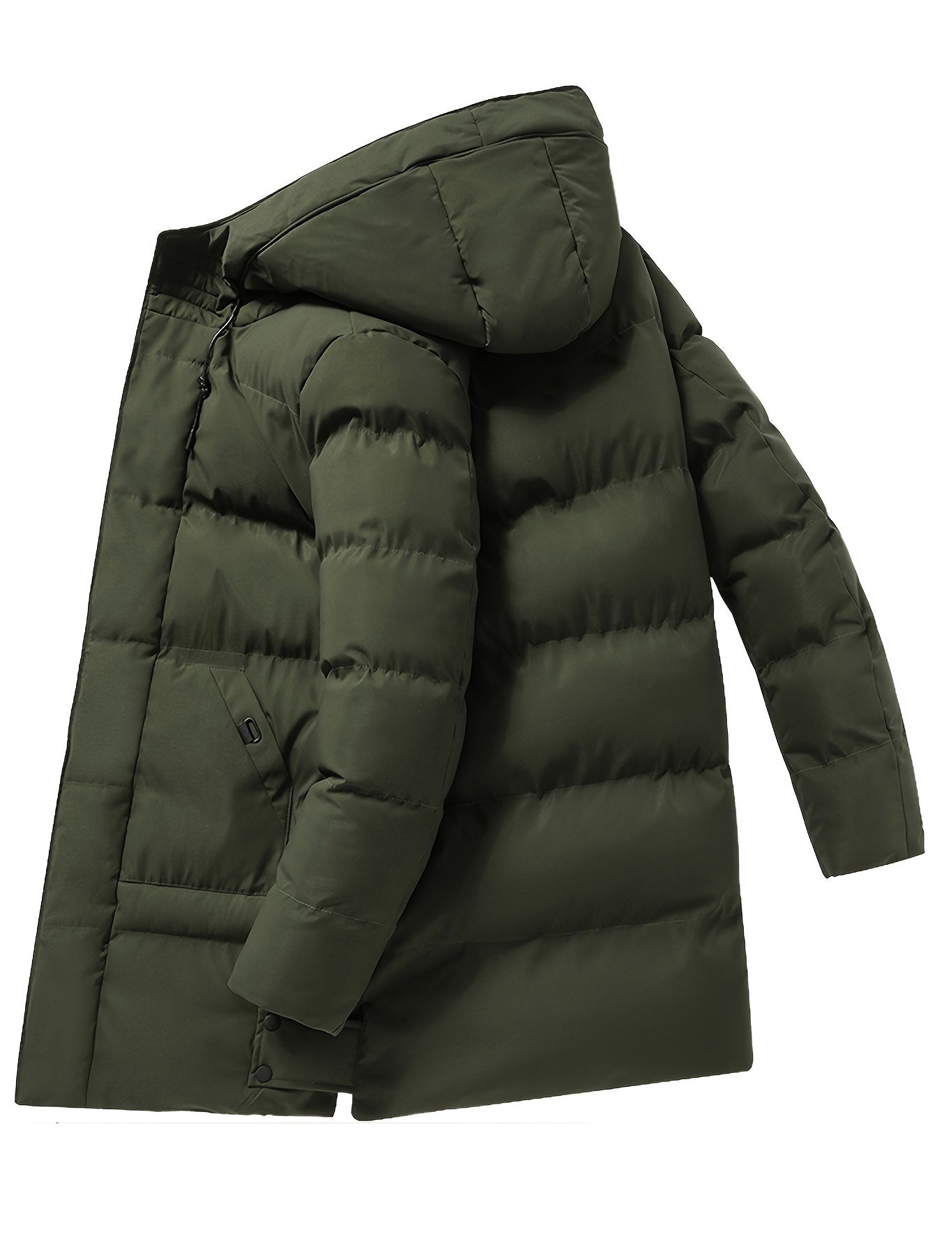 Warme, dicke mittel-lange Daunen-Winterjacke für Herren | Ideal für den Herbst/Winter